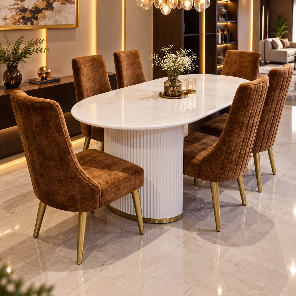 Italian Marble Dining Sets