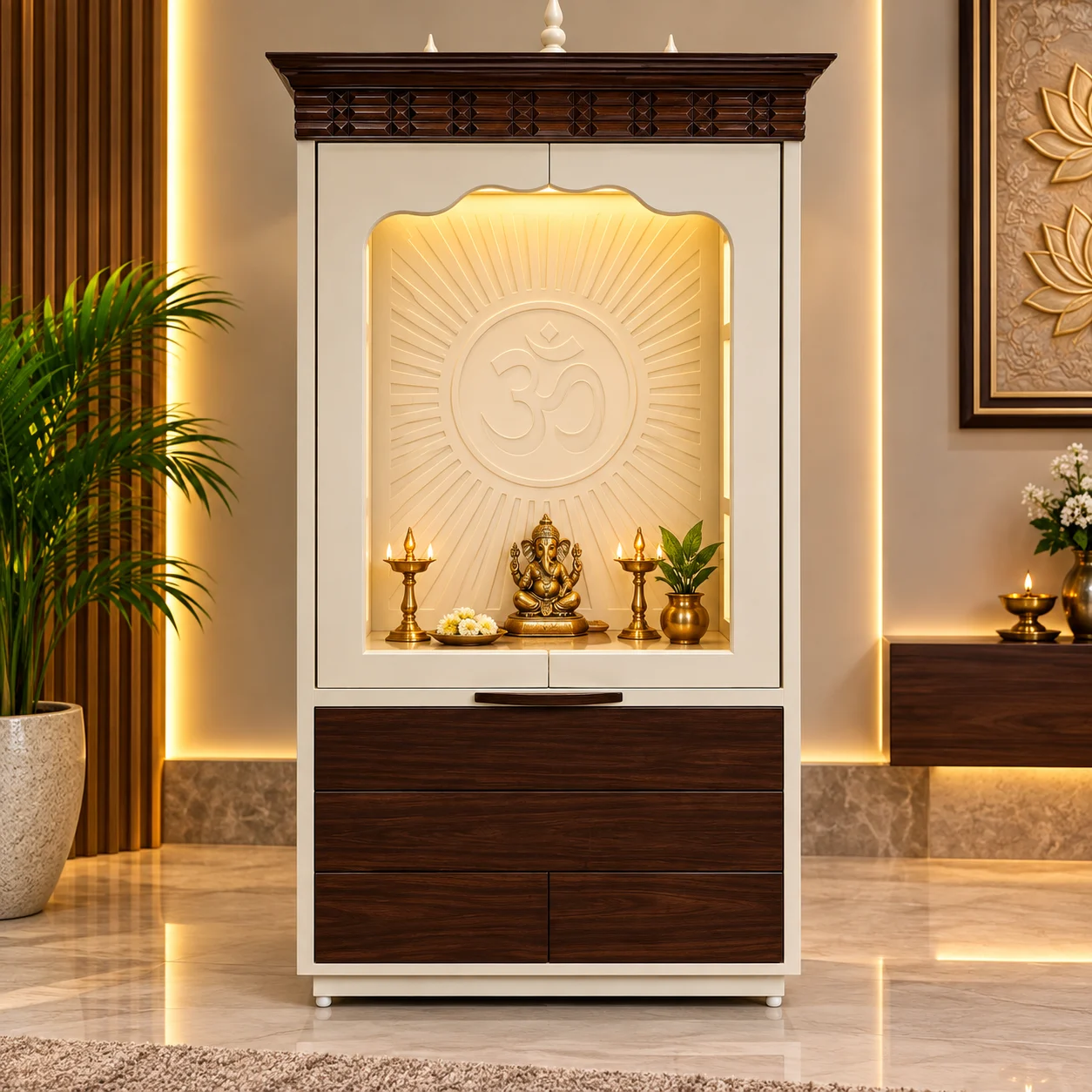 Handcrafted Wooden Temples & Home Mandirs by Milano Furniture